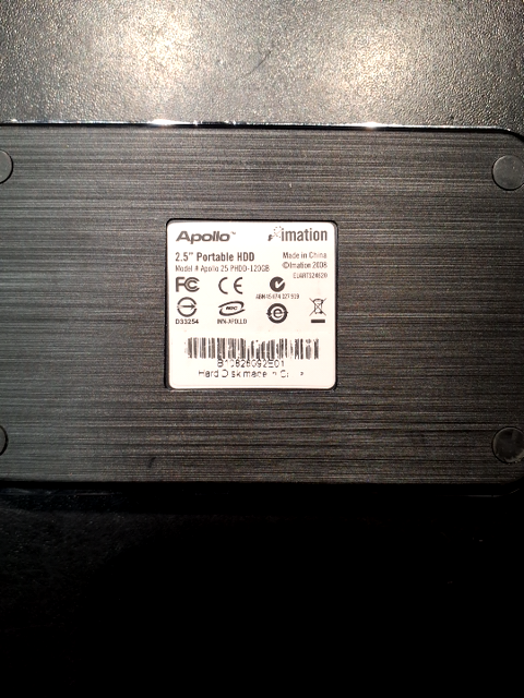Ekstern harddisk 120